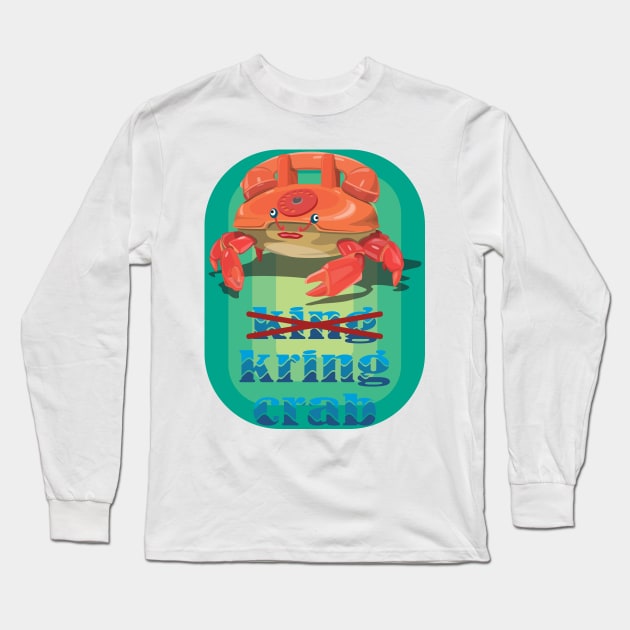 King crab or kring crab Long Sleeve T-Shirt by tepy 